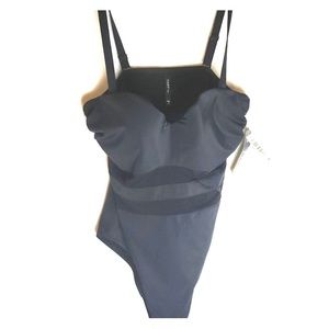 Torrid Size 1 One Piece Swimsuit Sheer Insets NWT